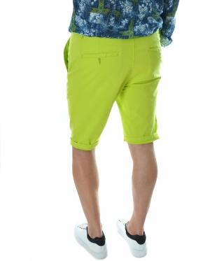 Мъжки Къси панталони цвят зелен неон