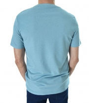 Мъжка тениска обло деколте синьо-зелен цвят