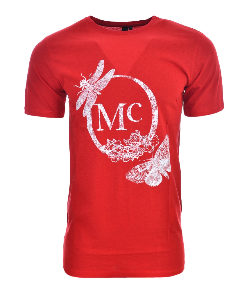 Мъжка Червена Тениска с Щампа
