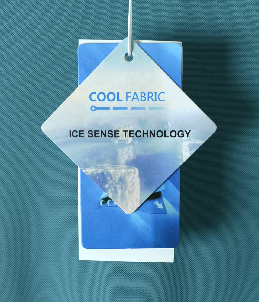 Мъжка тениска с яка Зелен Пастел - Ice Sense