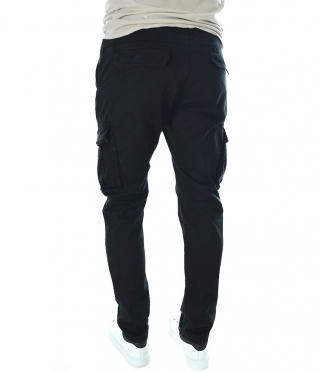 Черен Мъжки карго панталон