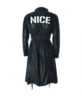 Дамска черна спортно елегантна шушлякова рокля