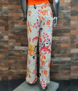 Летен дамски цветен панталон