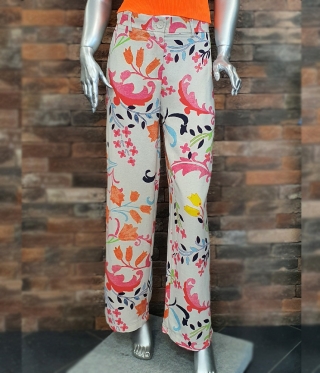 Летен дамски цветен панталон