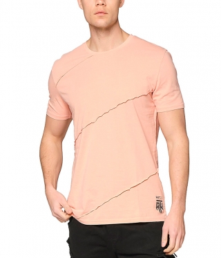 Мъжка тениска в бледорозов цвят