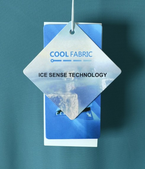 Мъжка тениска с яка Морско Зелено - Ice Sense