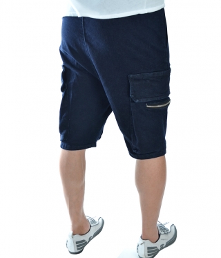 Мъжки дънкови къси панталони със странични джобове