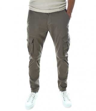 Мъжки карго панталон цвят камел