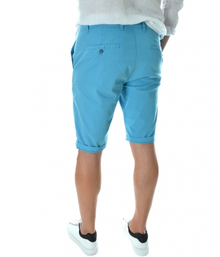 Мъжки спортно елегантни къси панталони в синьо