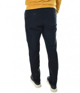 Мъжки черен панталон Regular Fit модел