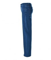 Дамски сини дънки с прави широки крачоли