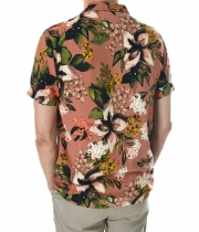 Мъжка лятна риза къс ръкав флорална