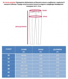 Мъжки тъмносини Slim Fit дънки изчистен модел
